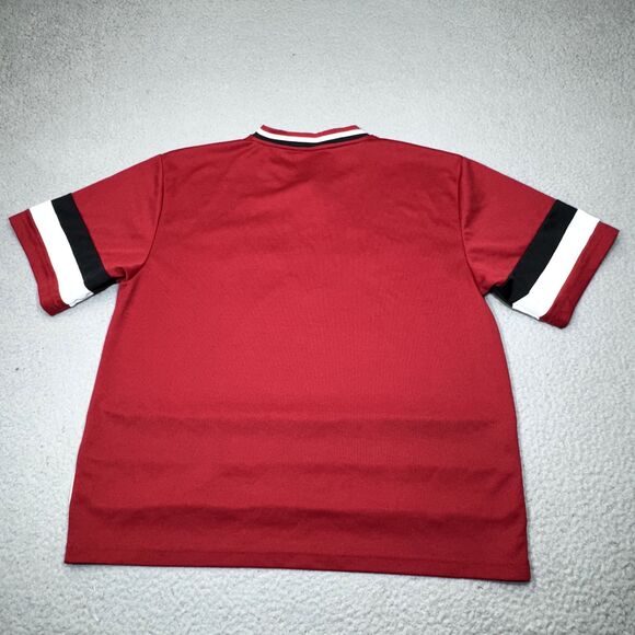 Team Canada Hockey Jersey Mens Small Red Teepee Maple Leaf V Neck Spell Out Logo - Picture 13 of 16